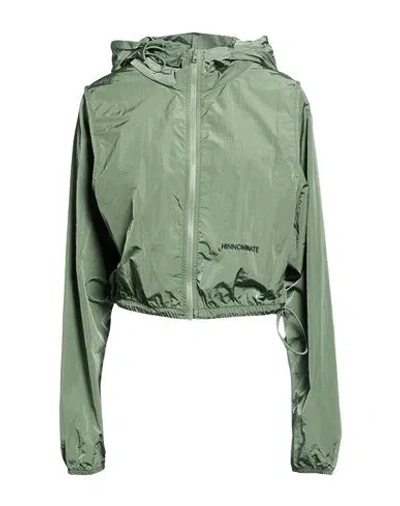 Hinnominate Woman Jacket Military Green Size Xs Polyamide