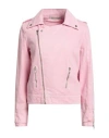 Hinnominate Woman Jacket Pink Size Xs Cotton In Pink