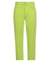 Hinnominate Woman Jeans Acid Green Size M Cotton