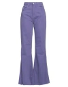 Hinnominate Woman Jeans Purple Size M Cotton