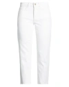 Hinnominate Woman Jeans White Size Xs Cotton