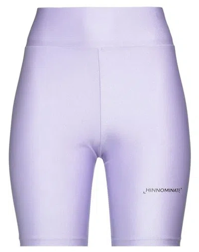Hinnominate Woman Leggings Lilac Size M Polyamide, Elastane In Purple