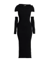 Hinnominate Woman Maxi Dress Black Size M Viscose, Polyester, Polyamide