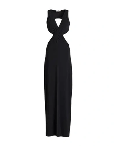 Hinnominate Woman Maxi Dress Black Size Xs Rayon, Polyester, Elastane
