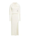 Hinnominate Woman Maxi Dress Ivory Size Xxs Viscose, Polyester, Polyamide In White