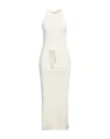 Hinnominate Woman Maxi Dress Ivory Size Xxs Viscose, Polyester, Polyamide In White