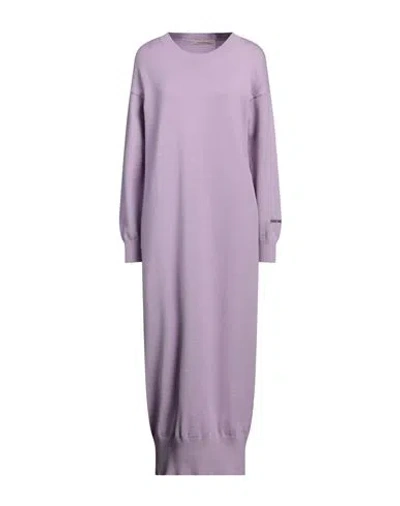Hinnominate Woman Maxi Dress Light Purple Size M Viscose, Polyester, Polyamide In Pink