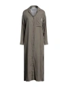 Hinnominate Woman Maxi Dress Military Green Size Xxs Linen, Viscose In Green