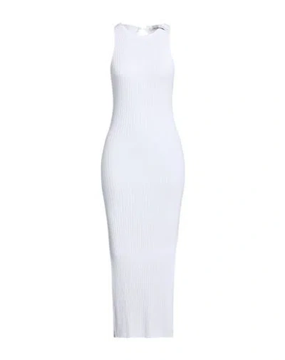 Hinnominate Woman Maxi Dress White Size S Viscose, Elastane In Multi