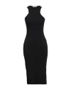 Hinnominate Woman Midi Dress Black Size M Cotton, Elastane