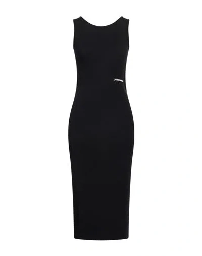Hinnominate Women's Long Ribbed Dress  A Canoe In Black