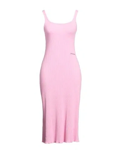 Hinnominate Woman Midi Dress Pink Size S Cotton, Elastane