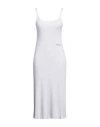 Hinnominate Woman Midi Dress White Size S Cotton, Elastane