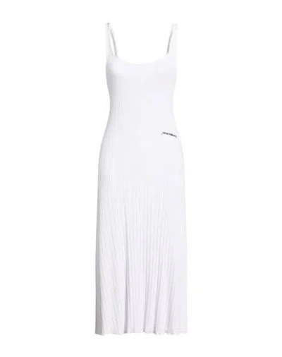 Hinnominate Woman Midi Dress White Size S Viscose, Elastane