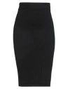 Hinnominate Woman Midi Skirt Black Size M Viscose, Polyester, Polyamide In Black