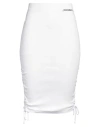 Hinnominate Woman Midi Dress White Size Xs Cotton, Elastane
