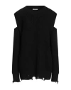 Hinnominate Woman Mini Dress Black Size M Acrylic, Viscose, Wool, Alpaca Wool In Black