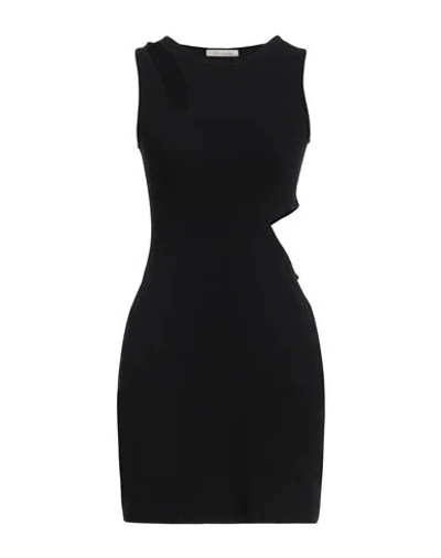 Hinnominate Woman Mini Dress Black Size M Cotton, Elastane In Black