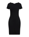 Hinnominate Woman Mini Dress Black Size Xxs Cotton, Elastane