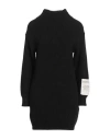 Hinnominate Woman Mini Dress Black Size Xs Acrylic, Polyester In Black