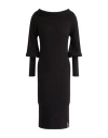Hinnominate Woman Mini Dress Black Size L Viscose, Polyester, Polyamide