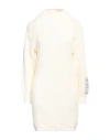 Hinnominate Woman Mini Dress Cream Size Xxs Acrylic, Polyester In White