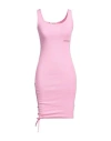 Hinnominate Woman Mini Dress Pink Size M Cotton, Elastane