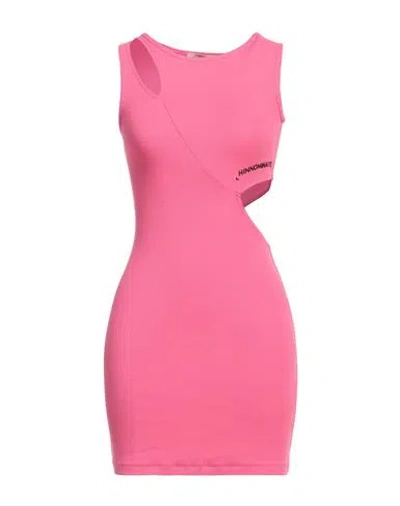 Hinnominate Woman Mini Dress Pink Size S Cotton, Elastane
