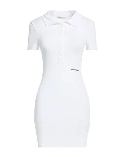 Hinnominate Woman Mini Dress White Size S Viscose, Elastane