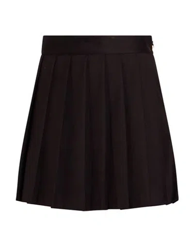 Hinnominate Woman Mini Skirt Black Size Xxs Polyester, Viscose, Elastane In Brown