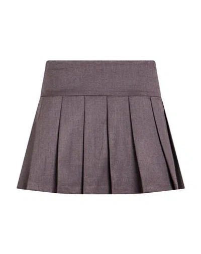 Hinnominate Woman Mini Skirt Grey Size Xxs Polyester, Viscose, Elastane In Pink