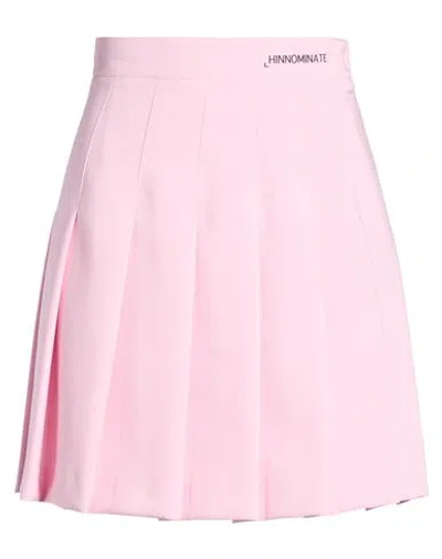 Hinnominate Woman Mini Skirt Light Pink Size Xs Polyester, Elastane