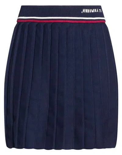 Hinnominate Woman Mini Skirt Navy Size S Viscose, Polyester In Blue