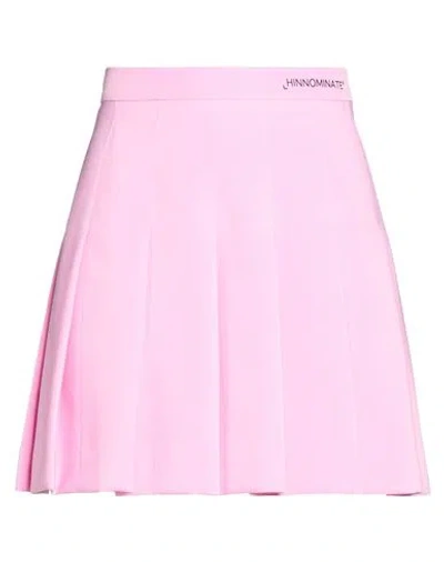 Hinnominate Woman Mini Skirt Pink Size M Polyester, Elastane