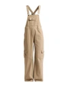 Hinnominate Woman Overalls Beige Size 31 Cotton In Brown