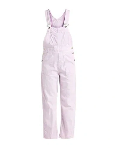Hinnominate Woman Overalls Lilac Size Xs Cotton In Pink