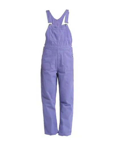 Hinnominate Woman Overalls Purple Size L Cotton