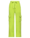 Hinnominate Woman Pants Acid Green Size L Cotton In Green