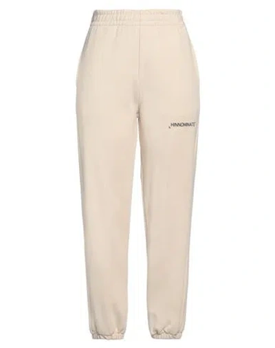 Hinnominate Woman Pants Beige Size M Cotton In Beige