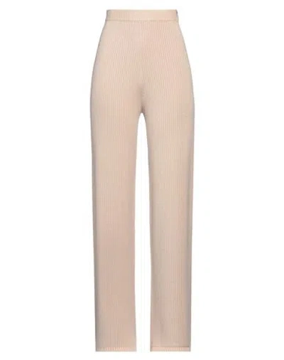 Hinnominate Woman Pants Beige Size M Viscose, Polyester, Polyamide