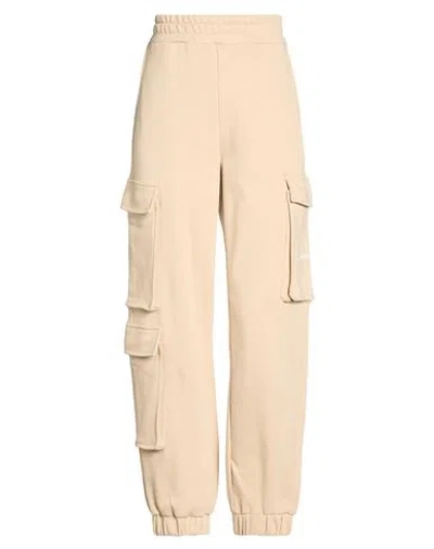 Hinnominate Woman Pants Beige Size S Cotton, Polyester In Neutral