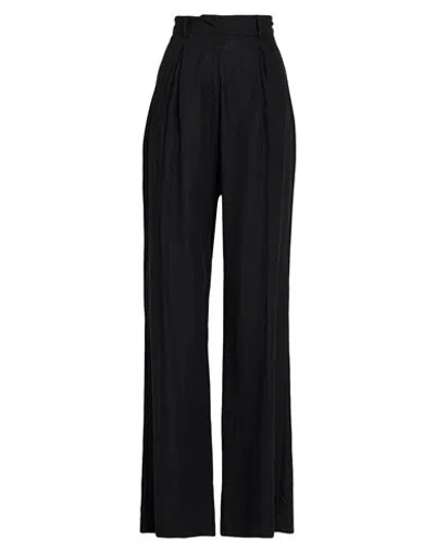 Hinnominate Woman Pants Black Size L Linen, Viscose