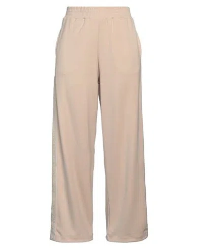 Hinnominate Woman Pants Beige Size Xl Polyester, Modal, Elastane In Pink