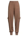 Hinnominate Woman Pants Brown Size L Viscose, Polyester, Polyamide In Brown