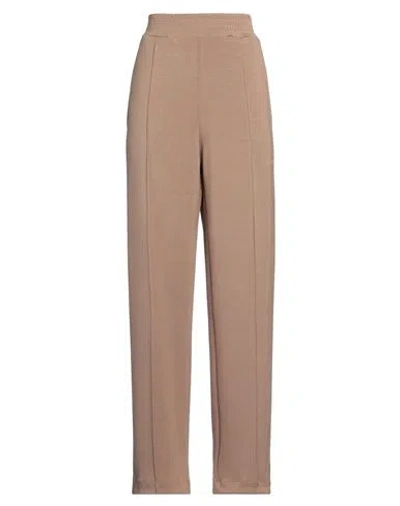 Hinnominate Woman Pants Camel Size M Modal, Polyester, Elastane In Beige