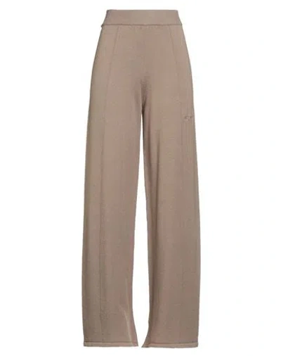 Hinnominate Woman Pants Camel Size M Viscose, Polyester, Polyamide In Sand