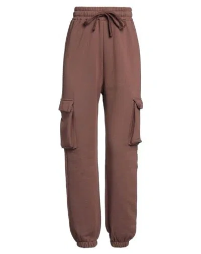 Hinnominate Woman Pants Chocolate Brown Size Xs Cotton