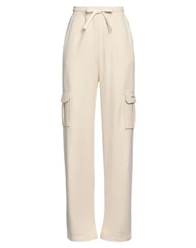Hinnominate Woman Pants Cream Size M Cotton In White
