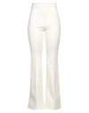 Hinnominate Woman Leggings Ivory Size M Viscose, Polyamide, Elastane In White