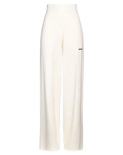 Hinnominate Woman Pants Cream Size S Viscose, Polyester, Polyamide In White
